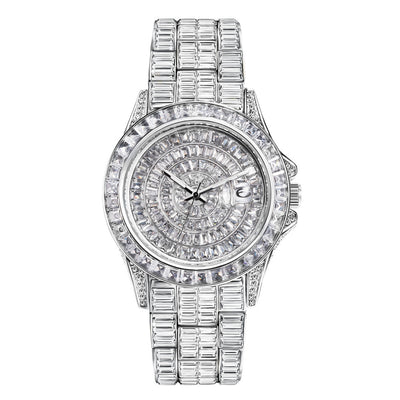Reloj de Diamante Cuadrado Completo con Circonita de Alta Gama - Image 4