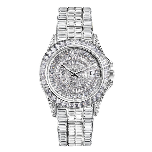 Reloj de Diamante Cuadrado Completo con Circonita de Alta Gama - Image 4