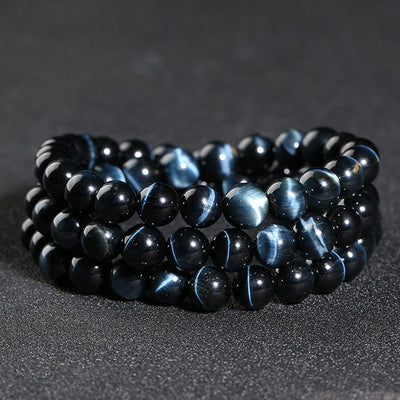 Pulsera de Ojo de Tigre Azul Natural para Hombre y Mujer - Image 6
