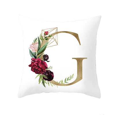Funda de Almohada Nórdica con Letras Doradas y Diseño Geométrico - Image 6