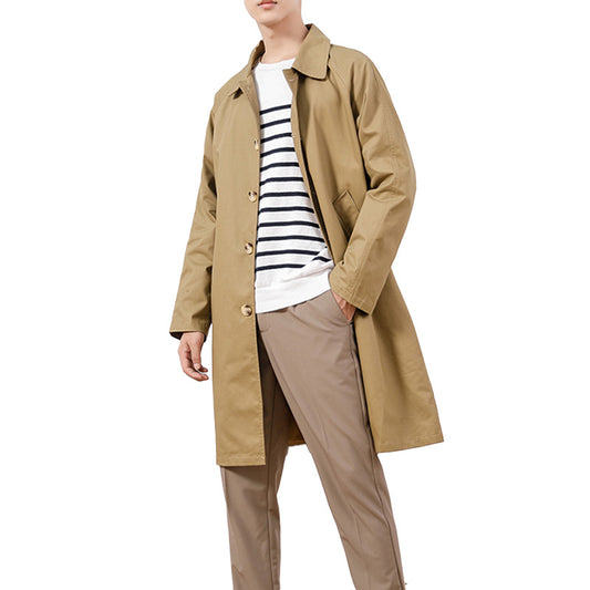 Abrigo Trinchera Casual de Largo Medio para Hombre