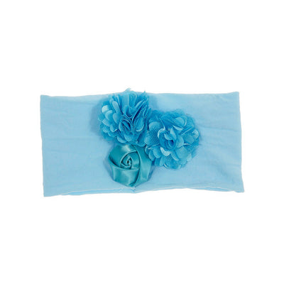 Diadema para Bebé con Flor de Satén y Malla - Image 4