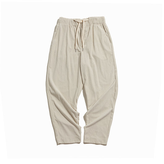 Pantalón de Pana Beige Cintura Ajustable - Image 8