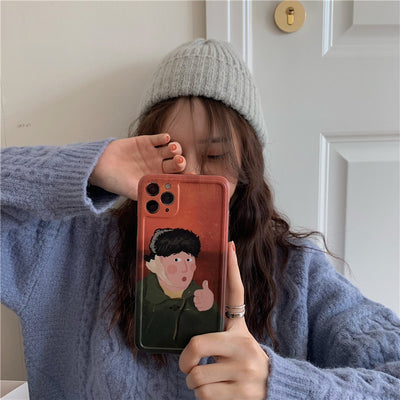 Funda de Pareja Suave para Teléfono - Diseño Minimalista Unisex - Image 9