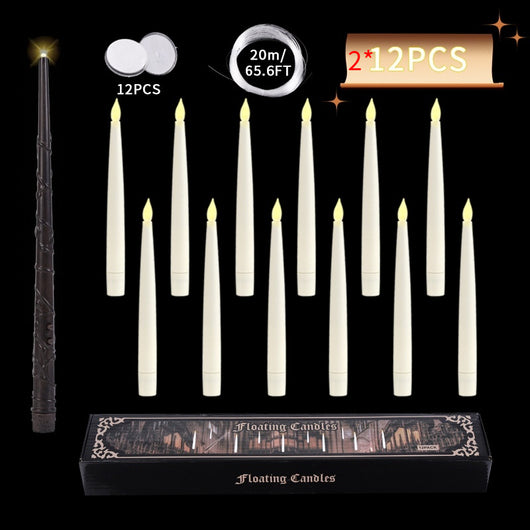 Set de Velas Navideñas LED con Control Remoto por Suspensión - Image 9