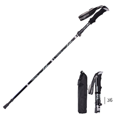 Bastón de Trekking Plegable Ultra Ligero con Mango Recto - Retráctil y Portátil - Image 12