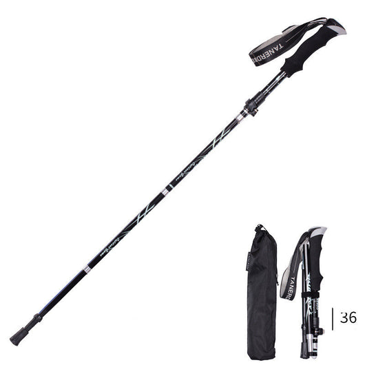 Bastón de Trekking Plegable Ultra Ligero con Mango Recto - Retráctil y Portátil - Image 12