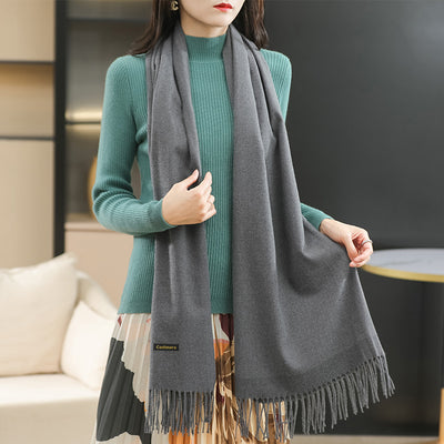 Bufanda Reversible de Cachemira para Mujer - Elegancia Dual - Image 16