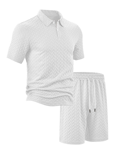 Camisa Casual de Manga Corta con Solapa para Hombre - Conjunto Versátil de Verano - Image 6