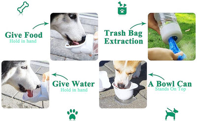 Botella de Agua 3 en 1 para Mascotas - Portátil con Dispensador de Alimento y Bolsas - Image 13