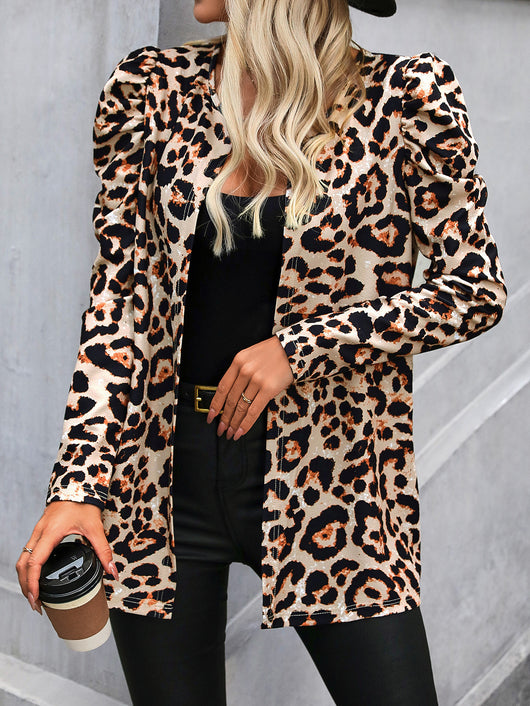 Cardigan Estampado de Leopardo para Mujer - Chaqueta Versátil - Image 9