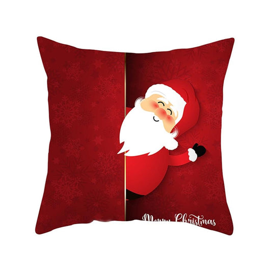 Funda de Almohada Navideña con Diseño de Ciervo y Patrón Geométrico - Image 33
