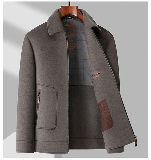 Chaqueta de Lana Pura con Forro de Plumón de Pato Desmontable - Image 9