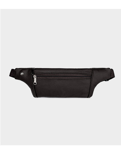 Riñonera Deportiva de Cuero Genuino para Hombre, Bolsa Invisible para Correr - Image 12