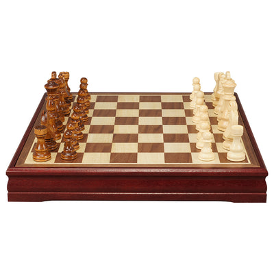 Juego de Ajedrez Infantil Yusheng en Madera Maciza Premium - Piezas Negras y Blancas - Image 9
