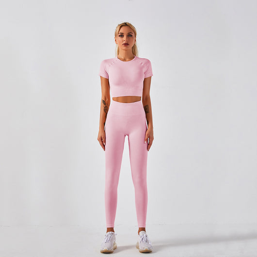 Conjunto Deportivo Mujer Yoga Sin Costuras - Diseño Seamless Ajustado - Image 17