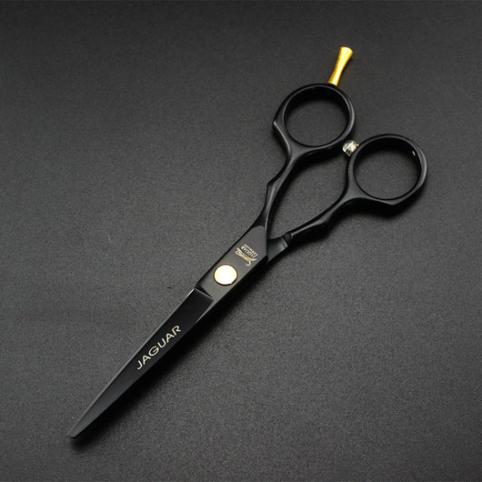 Tijeras Desfiladoras Profesionales Leopardo Plateado para Cortes con Flequillo - Image 8