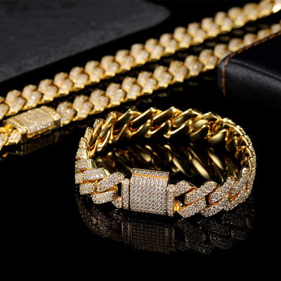 Pulsera Hip Hop Doble Fila 14mm - Estilo Urbano Premium - Image 55