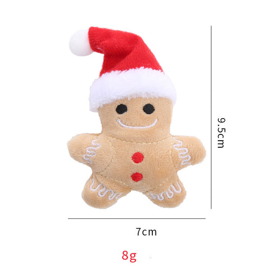 Sombrero Navideño para Gatos - Diseño Muñeco de Jengibre - Image 3