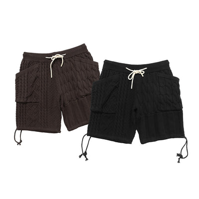 Shorts de Lana Gruesa con Bolsillos para Hombre - Image 8