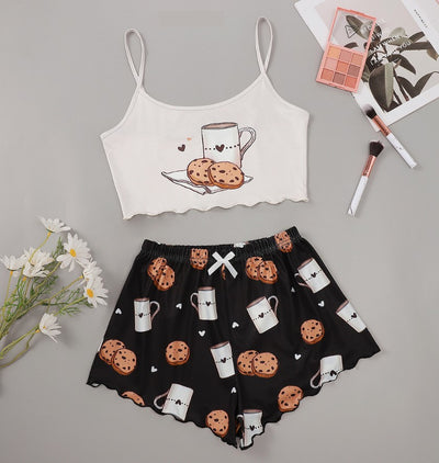 Short de Tirantes Estampado para Servicio del Hogar - Image 3