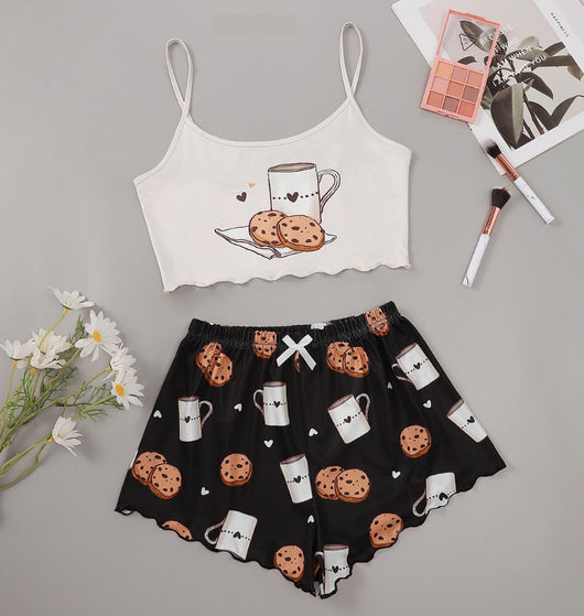 Short de Tirantes Estampado para Servicio del Hogar - Image 3