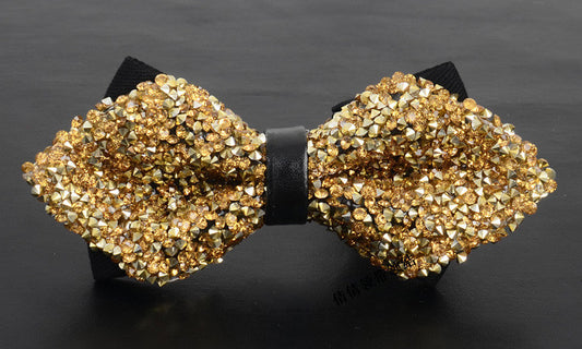 Corbatín de Diamantes Coreano para Boda - Estilo Elegante con Strass