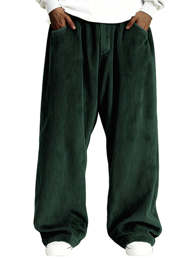 Pantalones de Buzo Corduroy Casual para Hombre con Bolsillos - Image 11