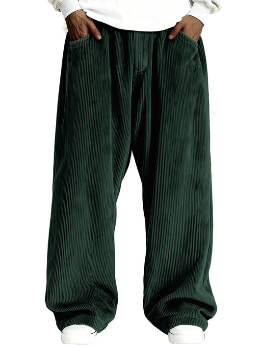 Pantalones de Buzo Corduroy Casual para Hombre con Bolsillos - Image 11