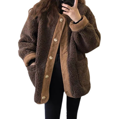 Abrigo Acolchado Térmico para Mujer con Detalles en Cuero Coordinado - Image 4