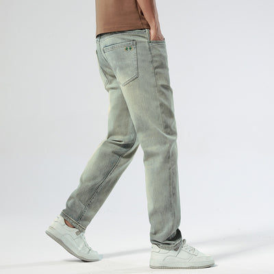 Pantalones Vaqueros Stretch Nostálgicos Slim Fit para Hombre - Image 2