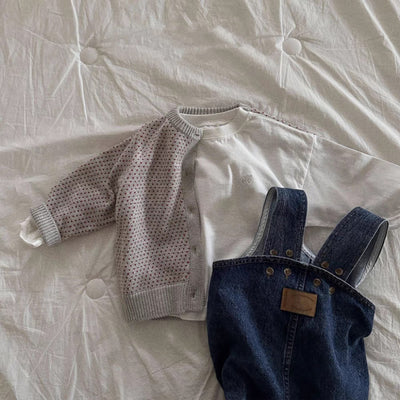 Pantalón Tipo Overol Denim Azul con Tirantes para Niños y Niñas - Image 8