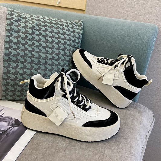 Zapatillas Deportivas Retro Blancas para Mujer con Suela Gruesa - Image 2