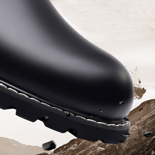 Botas de Cuero para Hombre con Punta Redonda - Calzado de Senderismo Resistente - Image 10