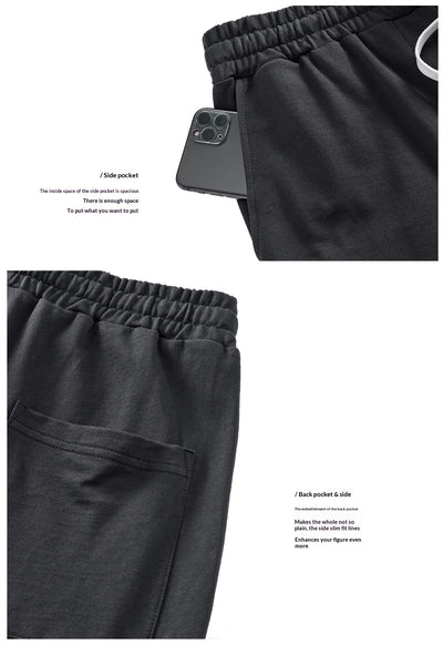 Pantalones de Chándal Holgados de Algodón para Hombre - Image 17