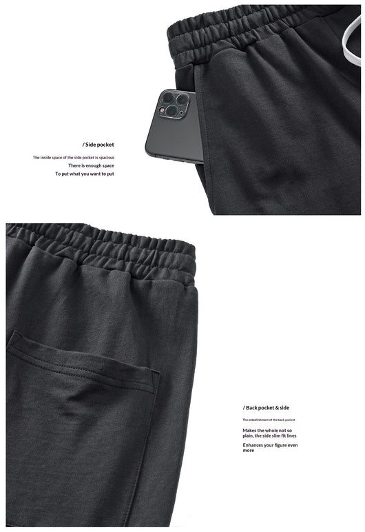 Pantalones de Chándal Holgados de Algodón para Hombre - Image 17