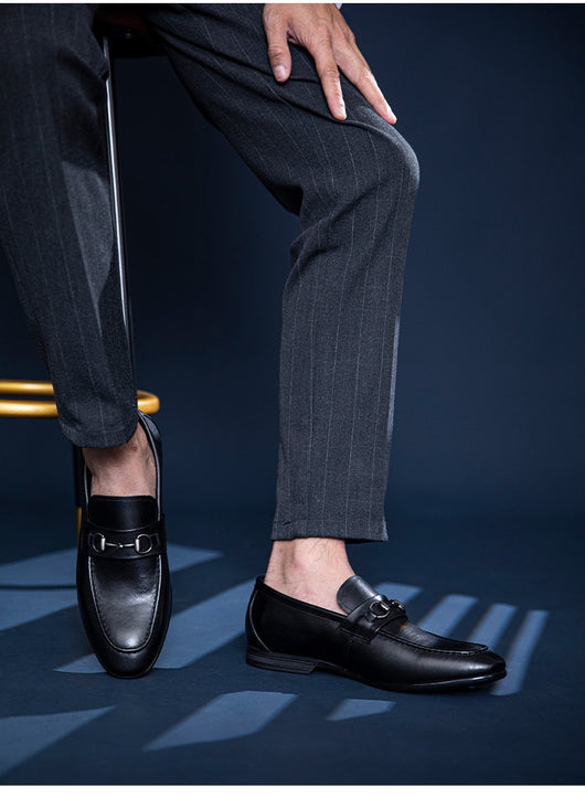 Zapatos de Cuero Artesanales para Hombre - Elegancia Formal de Negocios - Image 11