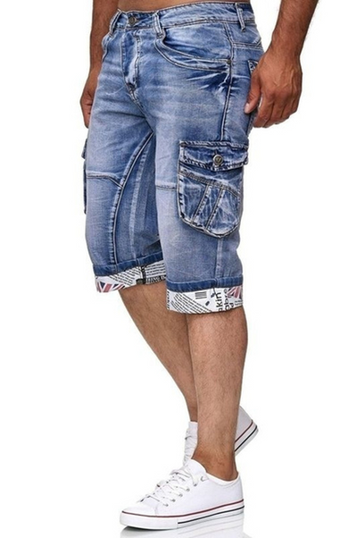 Shorts Denim Recto Clásico con Bolsillos Funcionales - Image 5