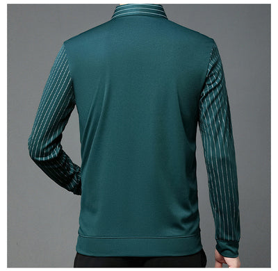 Suéter Tipo Camisa Falsa Dos Piezas para Hombre - Manga Larga Otoño - Image 21