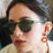 Gafas de Sol Vintage Marco Redondo Rice Tonos Océano