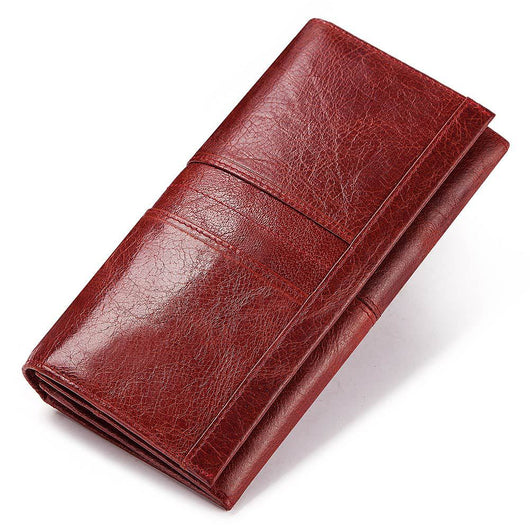 Cartera de Cuero para Mujer con Múltiples Compartimentos de Gran Capacidad - Image 11