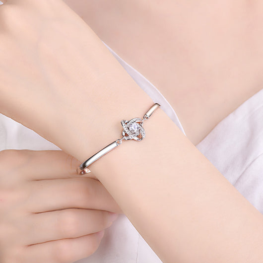 Pulsera de Plata Esterlina 925 con Trébol de Cuatro Hojas - Image 7