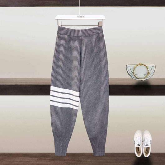 Pantalones Harem de Punto Otoño-Invierno para Mujer Cintura Ajustable - Image 5