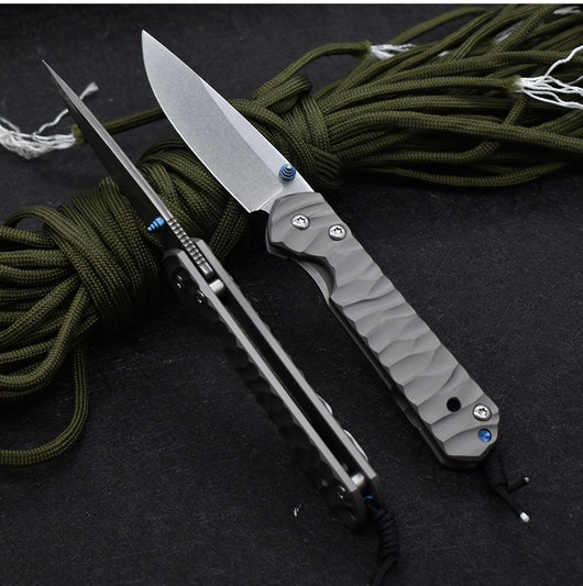 Cuchillo Plegable Táctico Damascus de Acero Inoxidable para Camping y Supervivencia - Image 9