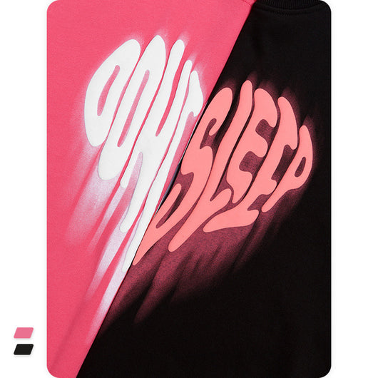 Sudadera de Pareja con Estampado Corazón Foam - Cuello Redondo y Puño Acanalado - Image 8