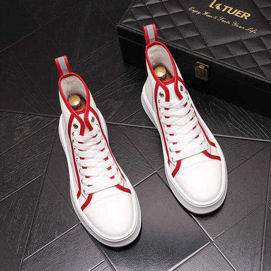 Zapatillas Altas Blancas para Hombre - Estilo Urban Ins - Image 23