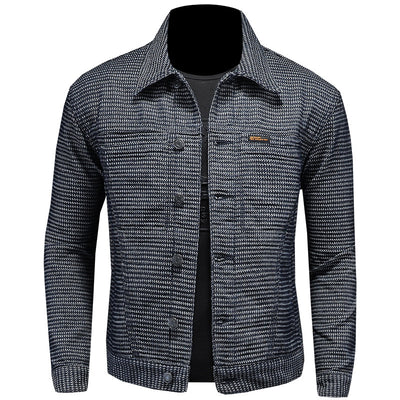 Chaqueta Denim Estilo Motociclista para Hombre - Diseño Europeo Casual - Image 4