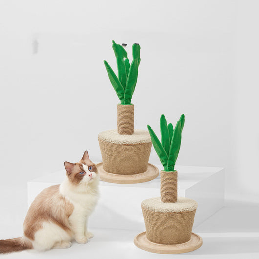 Árbol Rascador para Gatos con Diseño Maceta Floral