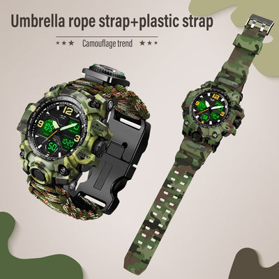 Reloj Deportivo Multifunción con Brújula, Termómetro y Silbato de Emergencia - Image 13