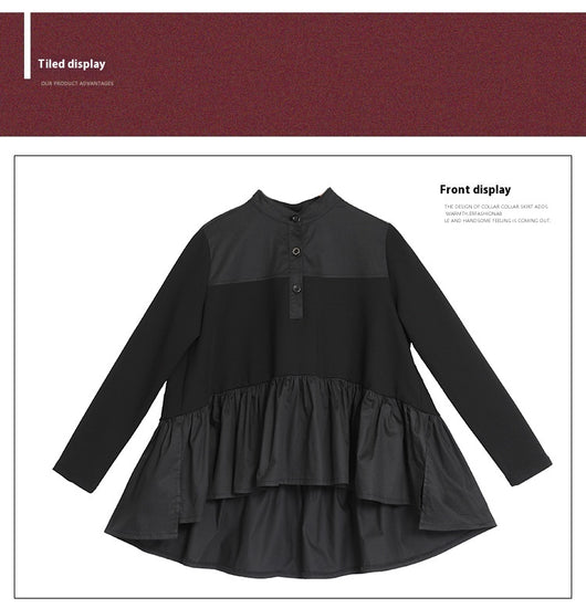 Blusa Entallada de Manga Larga con Patchwork para Bebé - Image 8